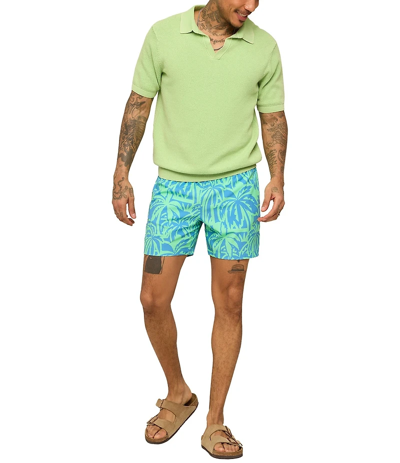 Chubbies Frond Farewells 5.5#double; Inseam Swim Trunks