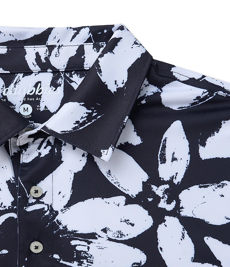 Chubbies Full Contrast Printed Performance Short Sleeve Polo Shirt