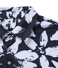 Chubbies Full Contrast Printed Performance Short Sleeve Polo Shirt