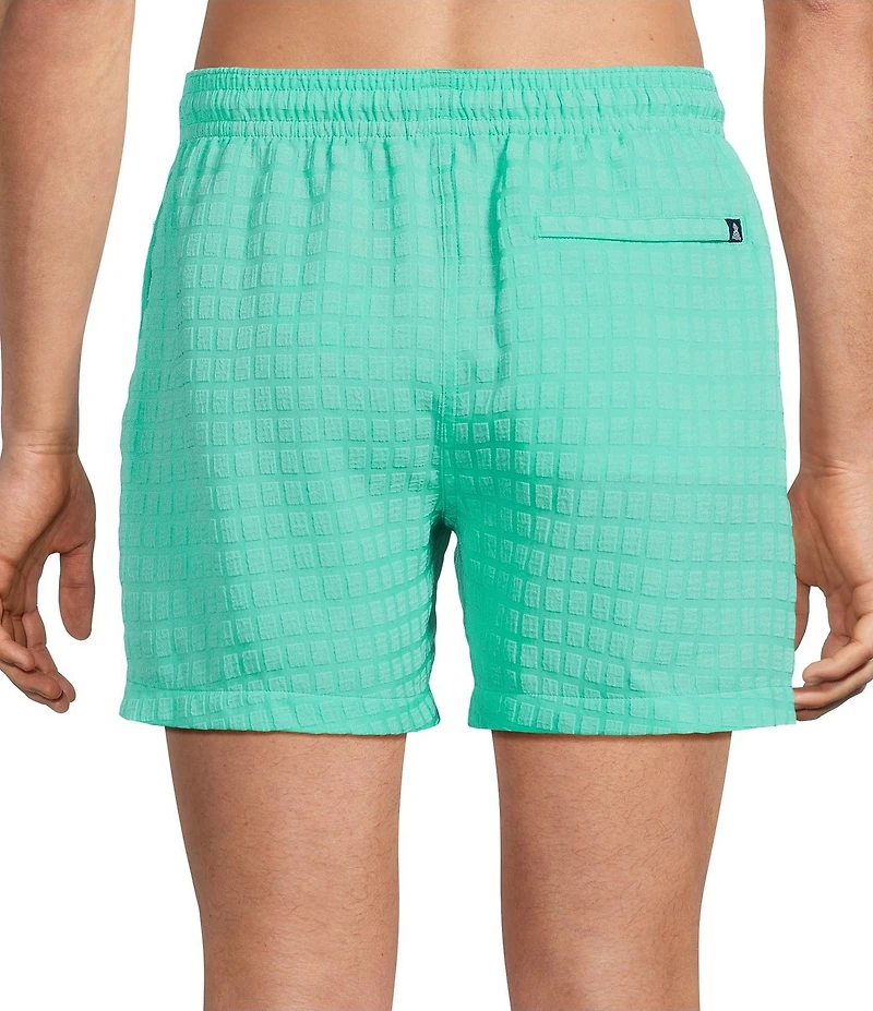 Chubbies Grid-Textured 5 1/2#double; Inseam Swim Trunks