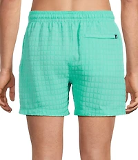 Chubbies Grid-Textured 5 1/2#double; Inseam Swim Trunks