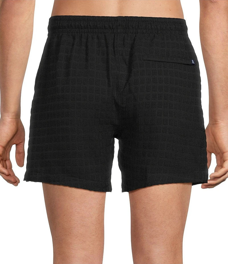 Chubbies Grid-Textured 5 1/2#double; Inseam Swim Trunks