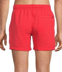 Chubbies Grid-Textured 5 1/2#double; Inseam Swim Trunks