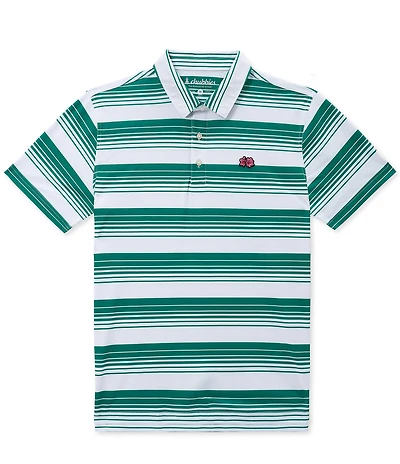 Chubbies Hole In One Hue Striped Short Sleeve Knit Polo Shirt