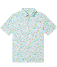Chubbies Island Hopper Short Sleeve Performance Knit Polo