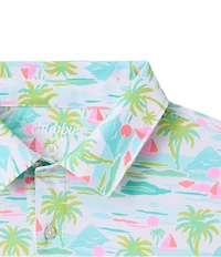 Chubbies Island Hopper Short Sleeve Performance Knit Polo