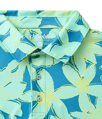 Chubbies Jade Garden Short Sleeve Performance Knit Polo Shirt