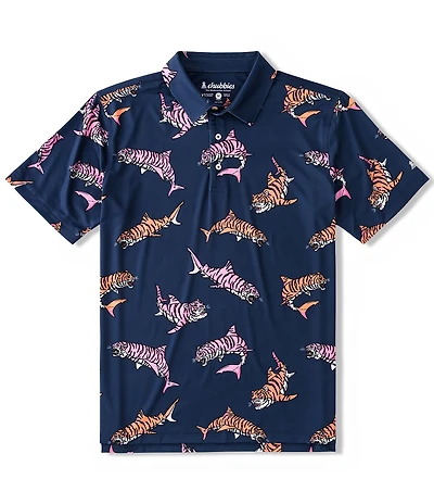 Chubbies King of the Sea Printed Performance Polo Shirt