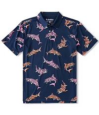 Chubbies King of the Sea Printed Performance Polo Shirt