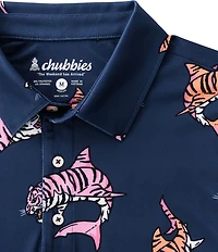 Chubbies King of the Sea Printed Performance Polo Shirt