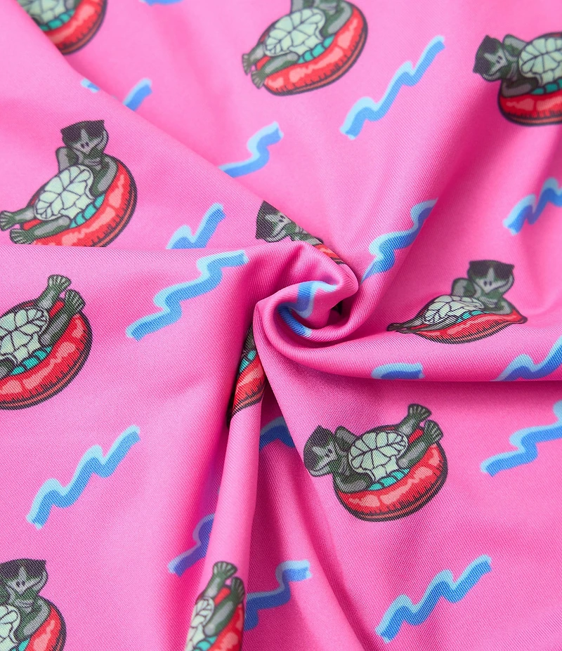 Chubbies Lazy River Printed Performance Short Sleeve Polo