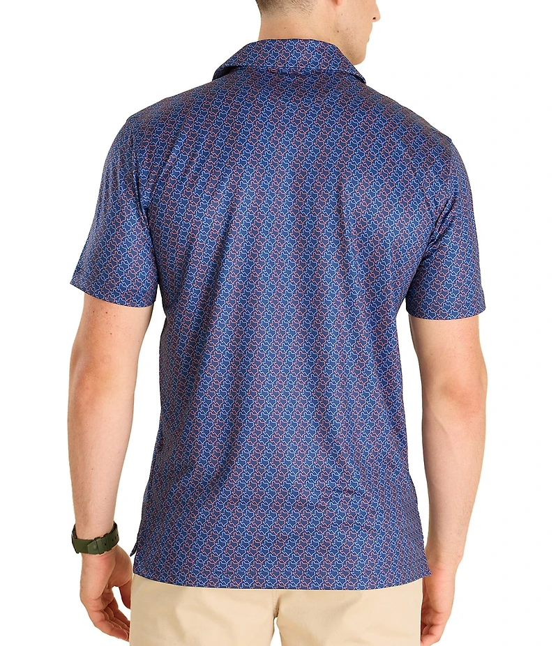 Chubbies Lone Star Short Sleeve Knit Polo Shirt