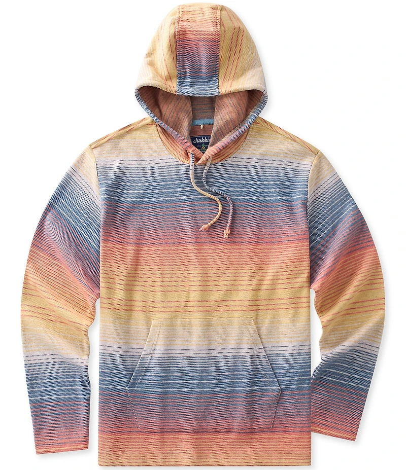 Chubbies Long Sleeve Pullover Striped Malibu Hoodie
