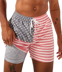 Chubbies Mericas 5.5#double; American Flag Swim Trunks