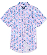 Chubbies Miami Mosaic Short Sleeve Button Front Woven Shirt