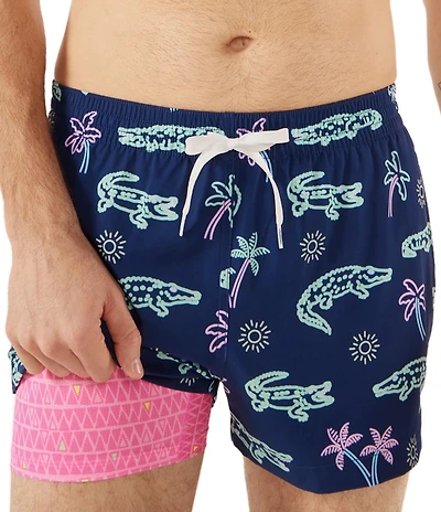 Chubbies Neon Classic 4#double; Inseam Swim Trunks