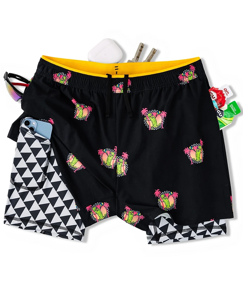 Chubbies Neon Racer Lined 5.5#double; Swim Trunks