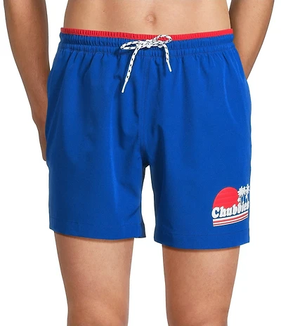 Chubbies Ol' College Try 5.5#double; Inseam Swim Trunks