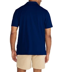 Chubbies Out Of Blue Embroidered Flag Short Sleeve Performance Polo Shirt