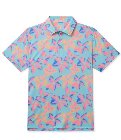 Chubbies Petal Party Short Sleeve Performance Knit Polo
