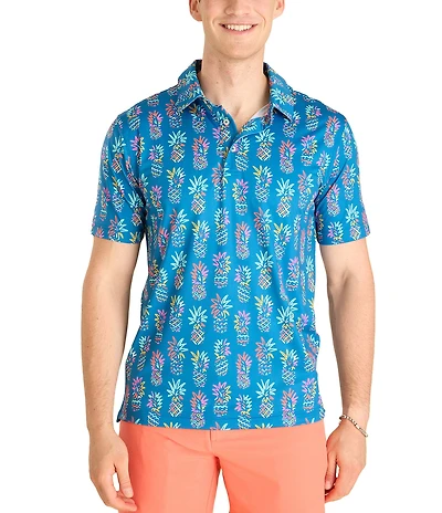 Chubbies Pineapple Sketch Knit Short Sleeve Polo