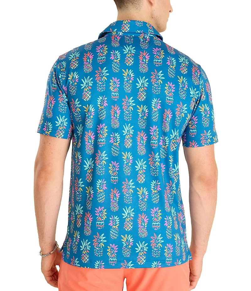 Chubbies Pineapple Sketch Knit Short Sleeve Polo