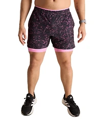 Chubbies Pink Concretes Ultimate Training Technical Performance Lined 5.5#double; Inseam Shorts