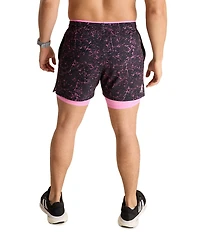 Chubbies Pink Concretes Ultimate Training Technical Performance Lined 5.5#double; Inseam Shorts