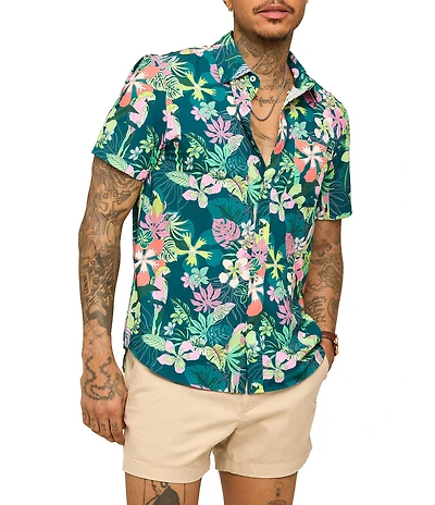 Chubbies Rainforest Short Sleeve Woven Shirt