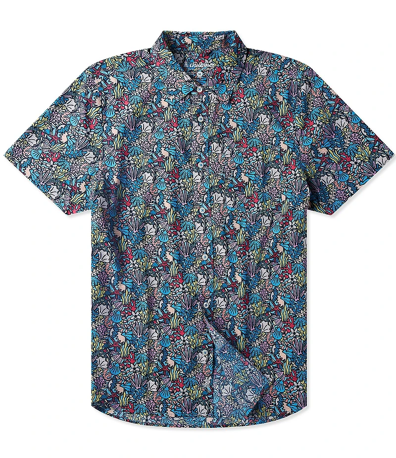 Chubbies Reef Explorer Short Sleeve Printed Woven Shirt