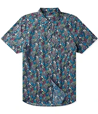 Chubbies Reef Explorer Short Sleeve Printed Woven Shirt