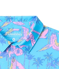 Chubbies Short Sleeve Flock Party Performance Polo