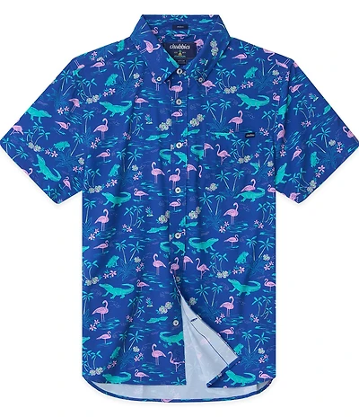 Chubbies Short Sleeve Woven Printed Swamp Shirt