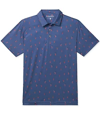Chubbies Sip 'N' Relax Printed Performance Short Sleeve Polo