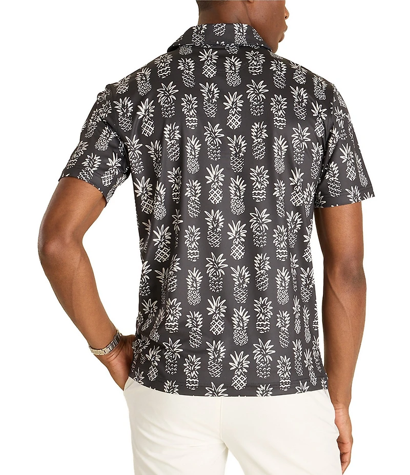 Chubbies Sketchapples Short Sleeve Knit Polo Shirt