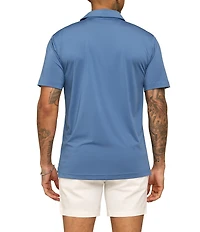 Chubbies Slate Sky Solid Performance Short Sleeve Polo