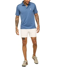 Chubbies Slate Sky Solid Performance Short Sleeve Polo