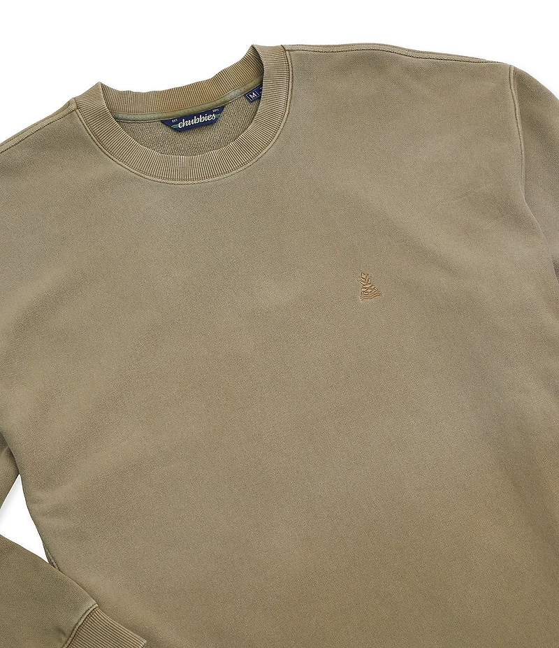 Chubbies Solid Relaxed Long Sleeve Crew Neck Sweatshirt