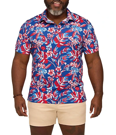 Chubbies Star Spangle Printed Performance Short Sleeve Polo