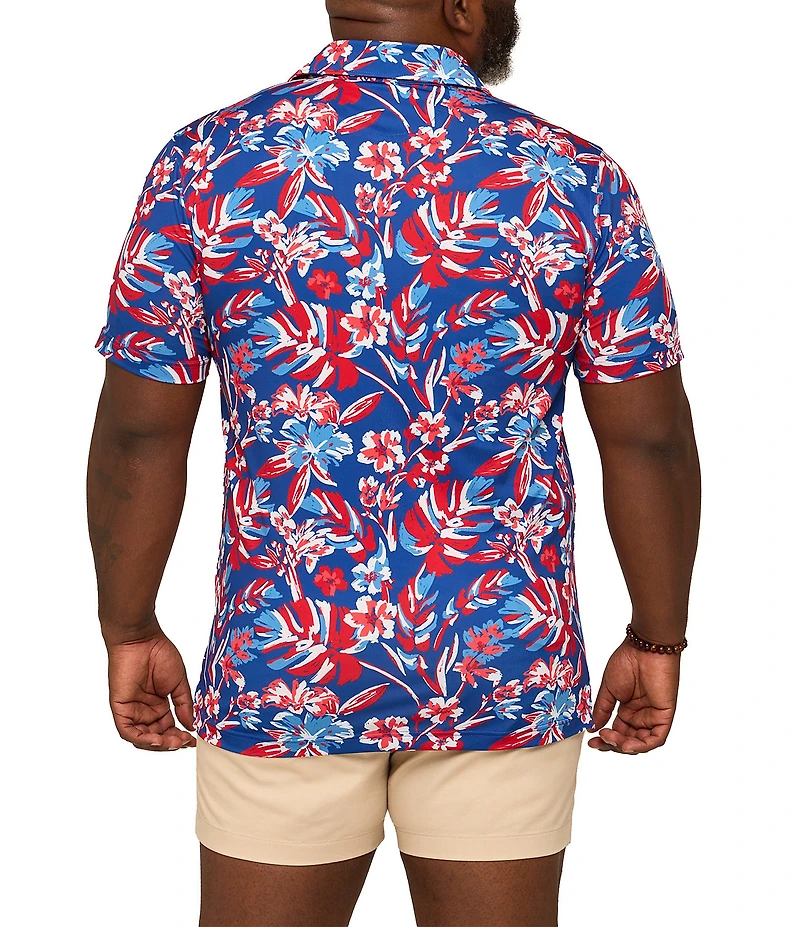Chubbies Star Spangle Printed Performance Short Sleeve Polo
