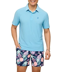 Chubbies Subtle Checkered Short Sleeve Performance Knit Polo