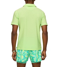 Chubbies Subtle Checkered Short Sleeve Performance Knit Polo