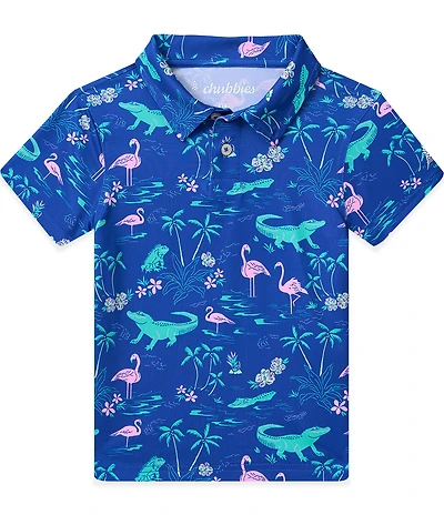 Chubbies Swamp & Circumference Short Sleeve Performance Knit Polo