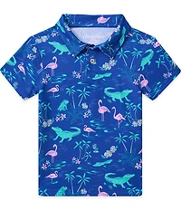 Chubbies Swamp & Circumference Short Sleeve Performance Knit Polo