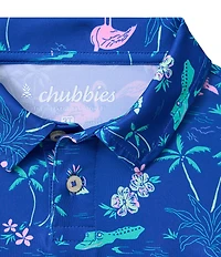 Chubbies Swamp & Circumference Short Sleeve Performance Knit Polo