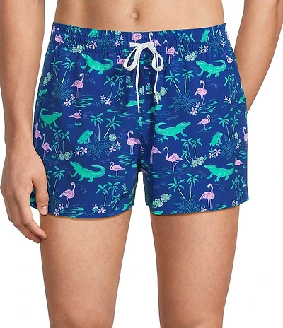 Chubbies Swamp & Circumstances 4#double; Inseam Swim Trunks