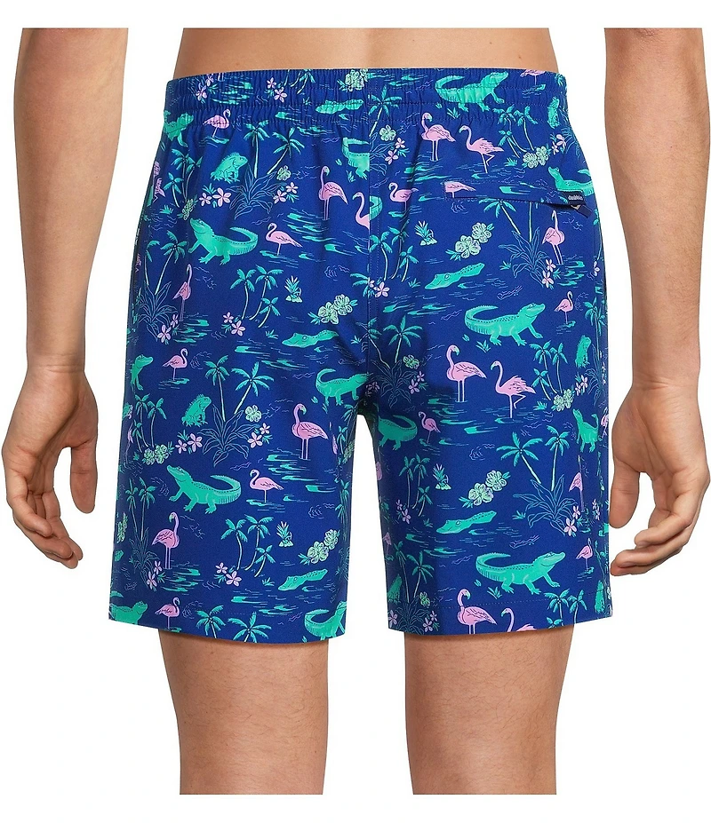 Chubbies Swamp & Circumstances 7#double; Inseam Swim Trunks