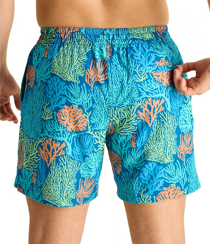 Chubbies The Coral Quarrels 5.5#double; Classic Lined Swim Trunks