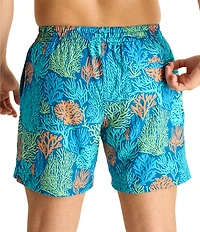 Chubbies The Coral Quarrels 5.5#double; Classic Lined Swim Trunks