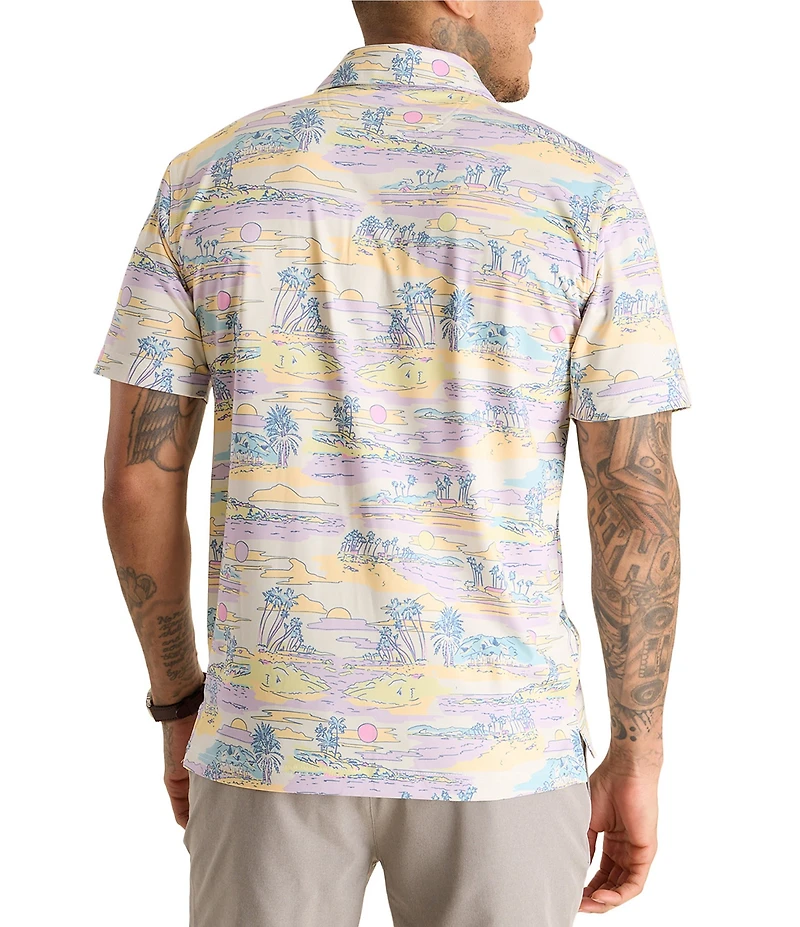 Chubbies The Kiss and Pastel Short Sleeve Performance Polo Shirt